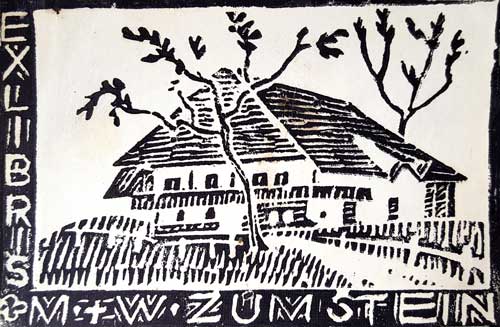 Ex-Libris de Walter et Mina, par Beat Zumstein