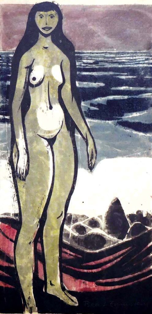 Frau am Ocean/ Femme au bord de la mer, 1950