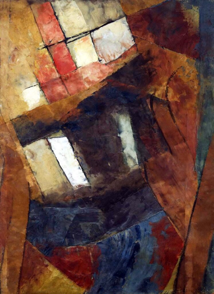 Le Gouffre, tempera, 1960